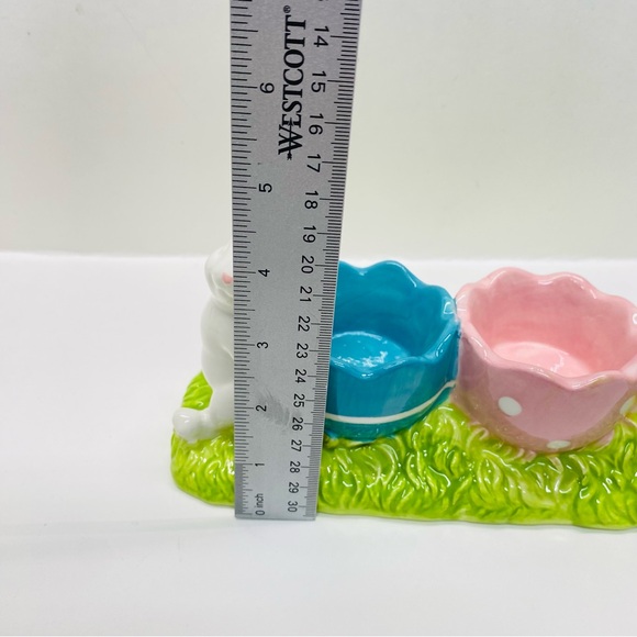 Yankee Candle Easter Egg Bunny Tealight Holder Bunnies Spring Pink Yellow Blue - Picture 12 of 14